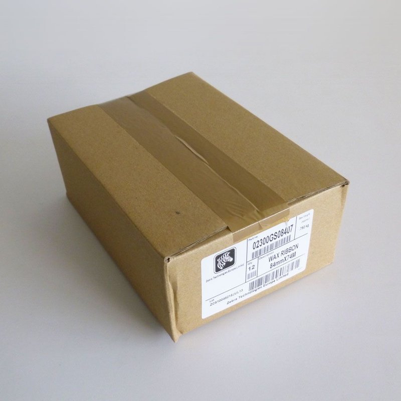 Ruban transfert thermique d'origine Zebra 02300GS08407 - noir - pack de 12