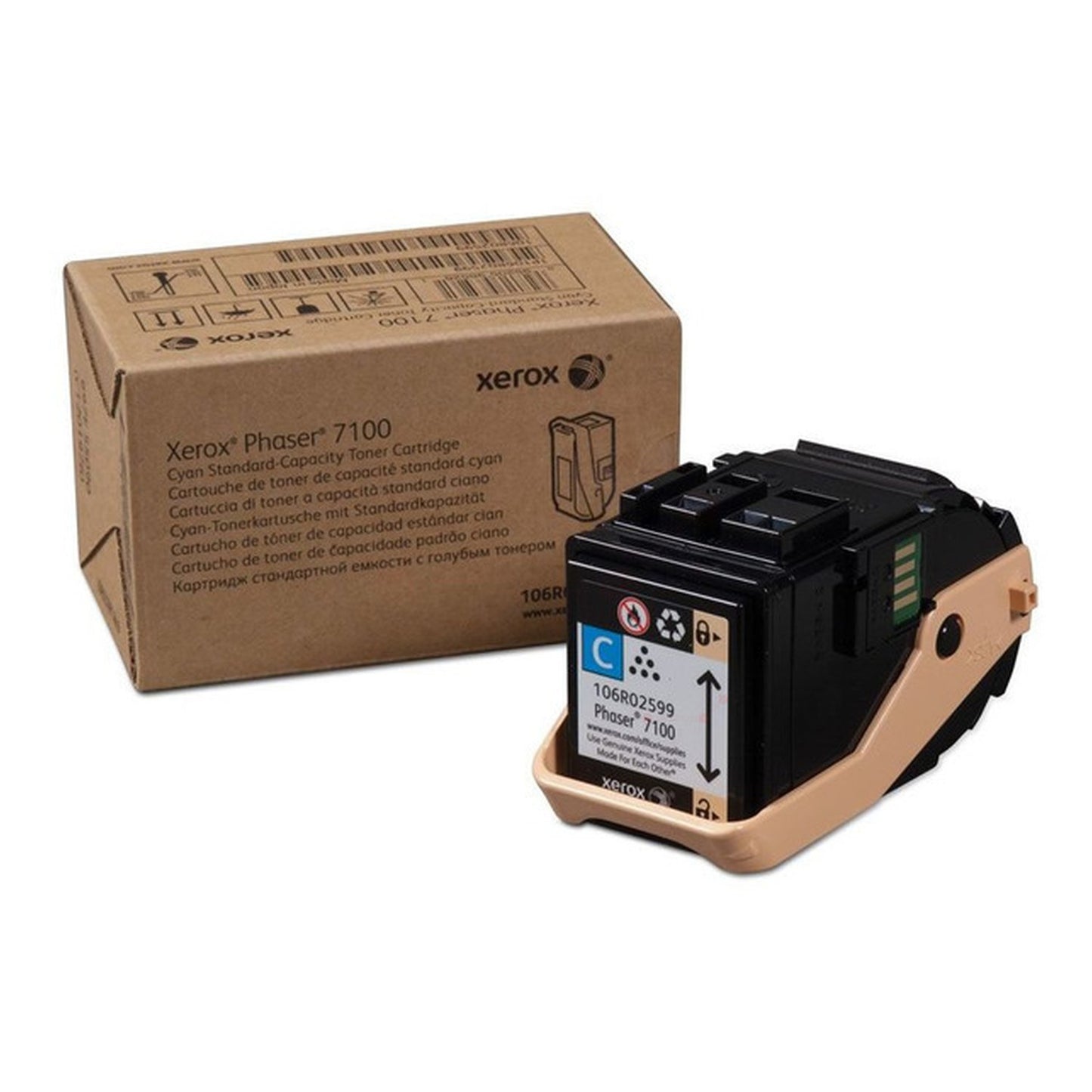 Toner d'origine Xerox 106R02599 - cyan