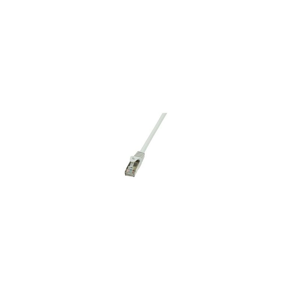 LogiLink Câble Patch, Cat. 5e, F/UTP, 10 m, gris, gain en
