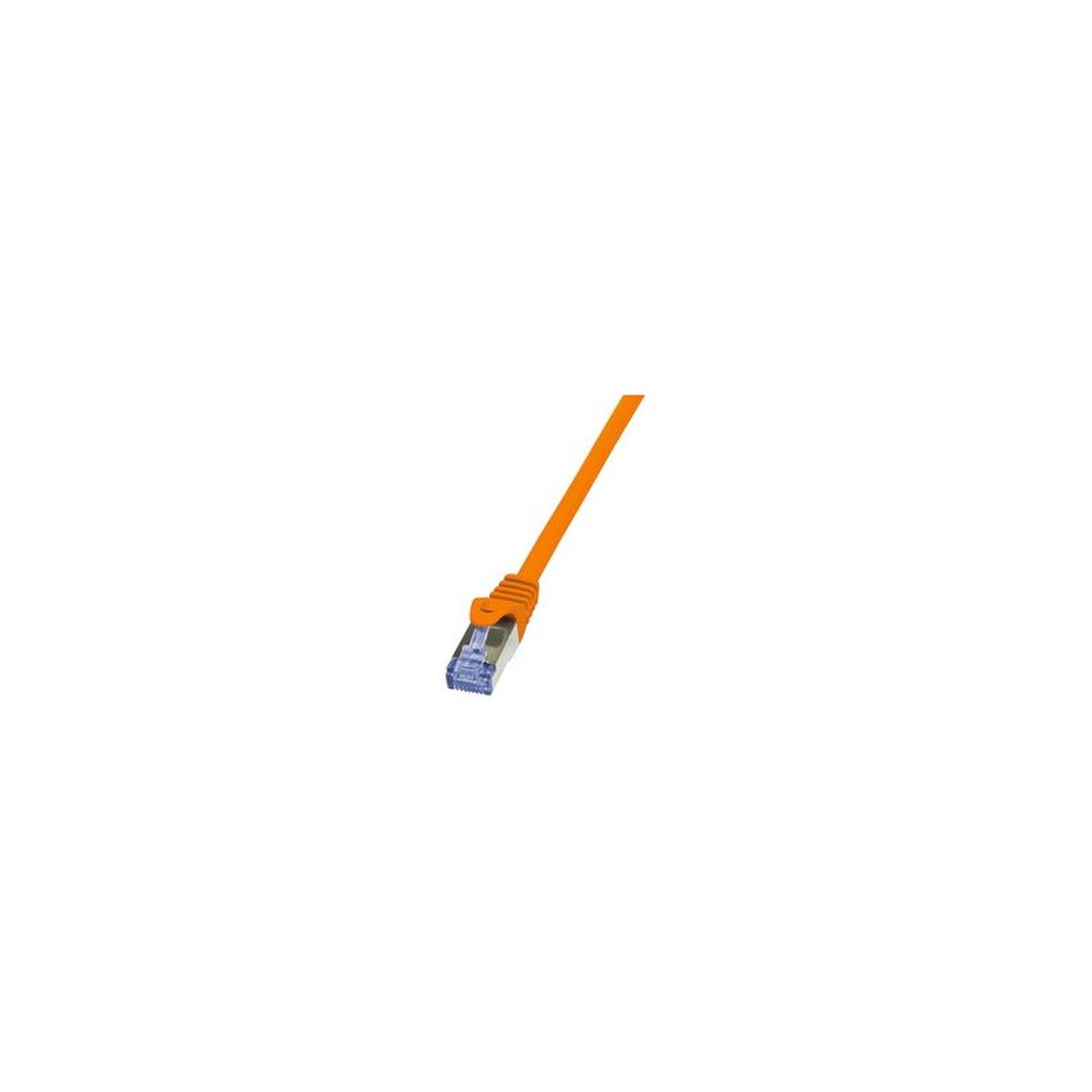 LogiLink Câble patch, Cat. 6A, S/FTP, 7,5 m, orange
