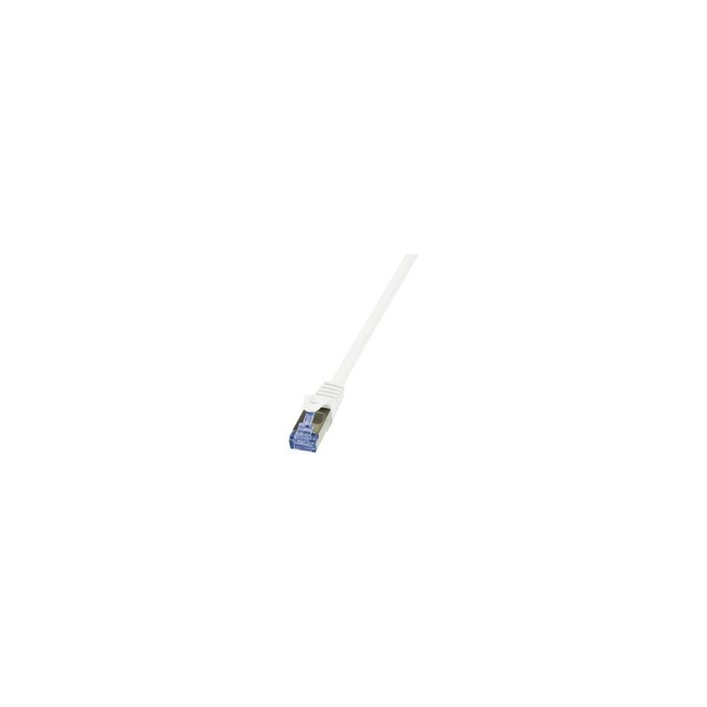 LogiLink Câble patch PrimeLine, Cat. 6A, S/FTP, 7,5 m, blanc