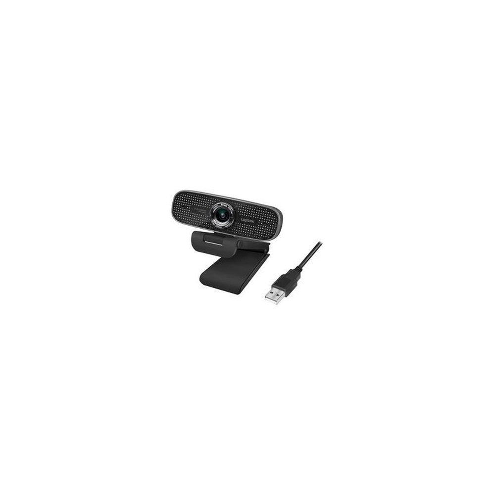 LogiLink Caméra de conférence HD USB, 2 micros, 100 degrés