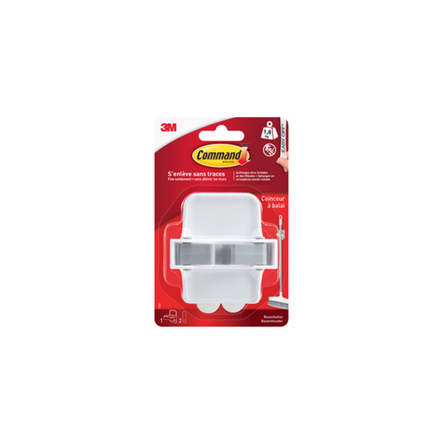 3M Command Porte-balais pour manche de diamètre: 25 mm