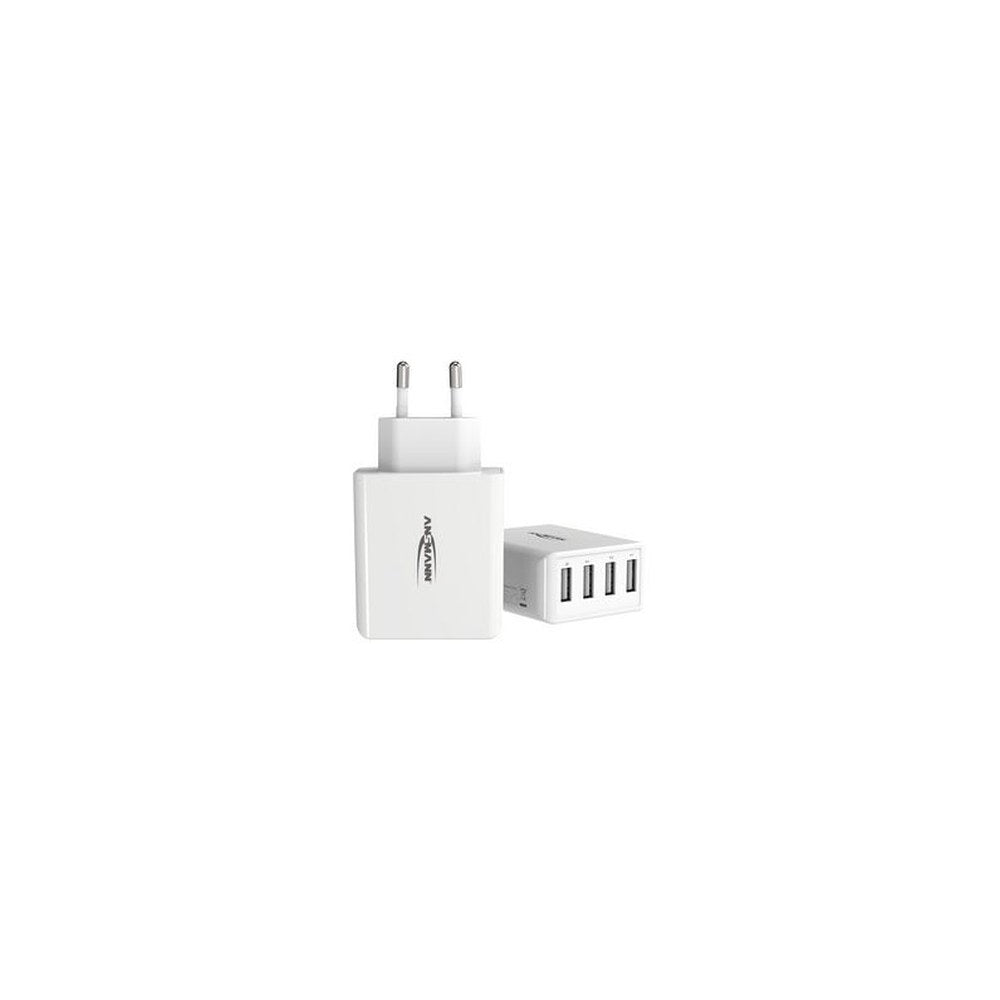 ANSMANN Chargeur USB Home Charger HC430, 4x port USB, blanc