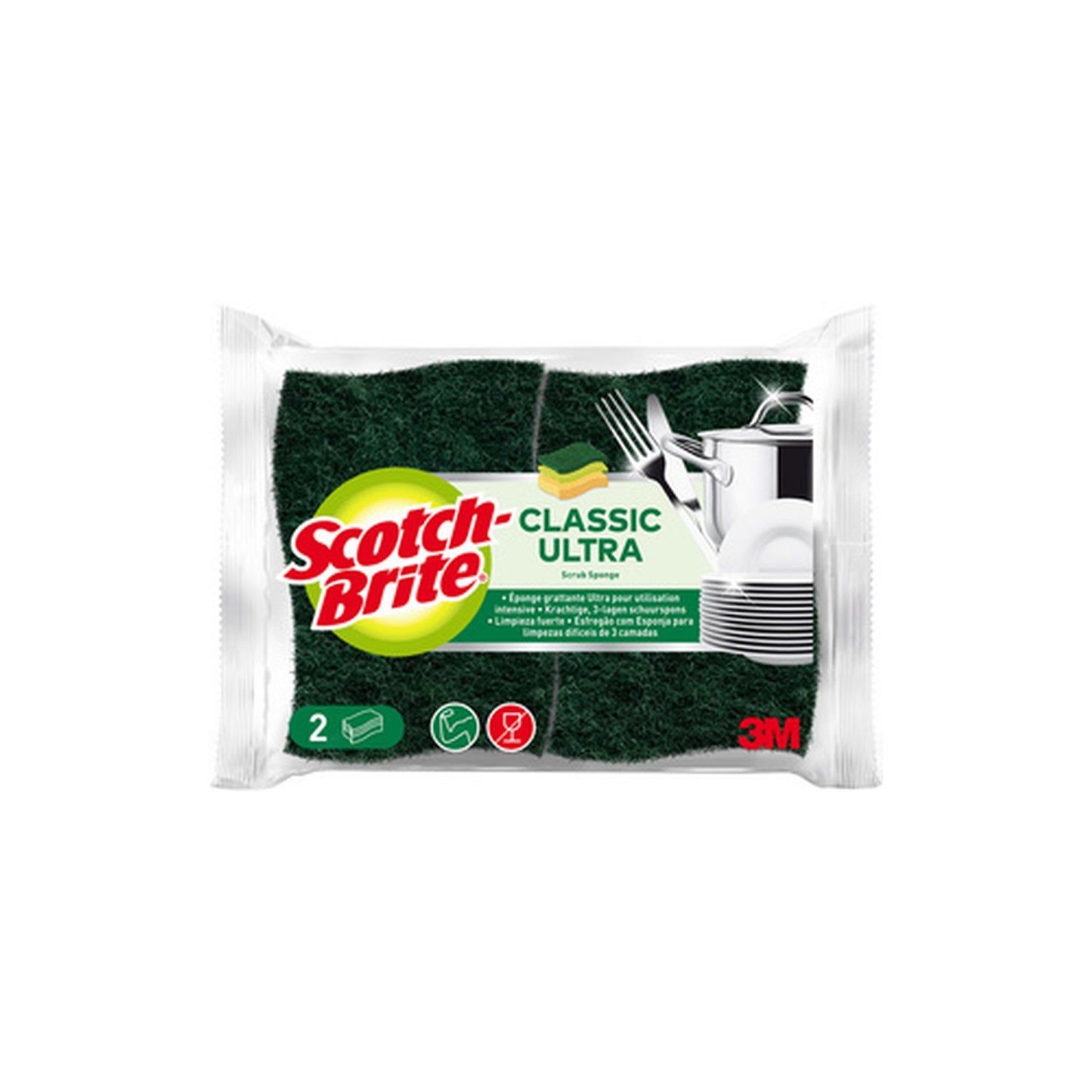 3M Scotch-Brite Eponge grattante CLASSIC ULTRA