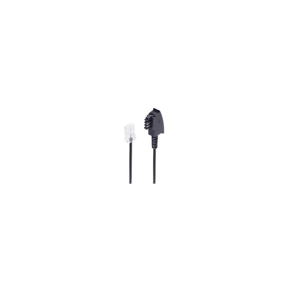 shiverpeaks BASIC-S Telefonkabel, schwarz, 6,0 m