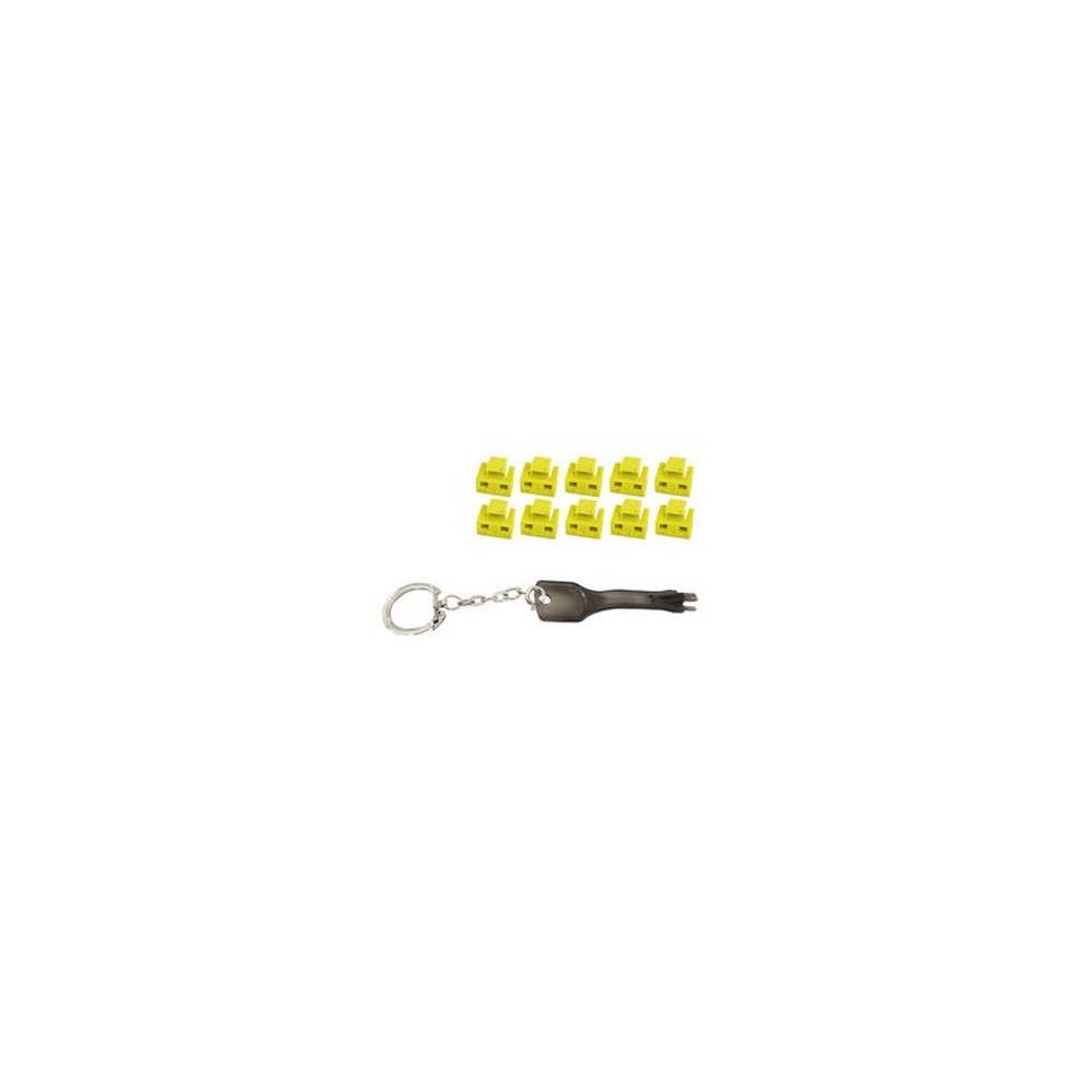 shiverpeaks Bloqueur de port RJ45 avec clé, jaune