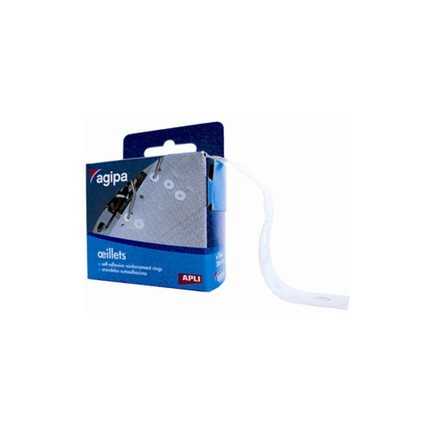 agipa Oeillets de renforcement, blanc, diamètre: 13 mm