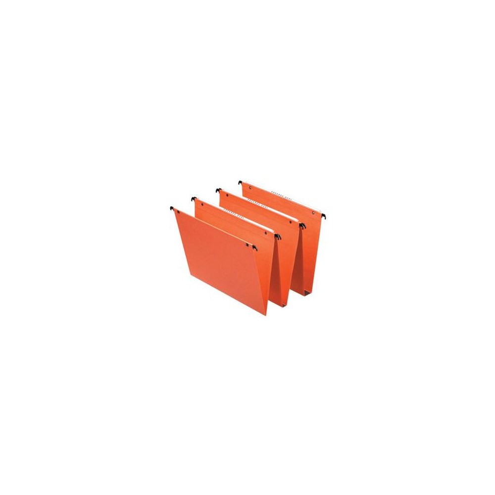 Esselte Dossiers suspendus Dual, fond:15 mm, orange x25