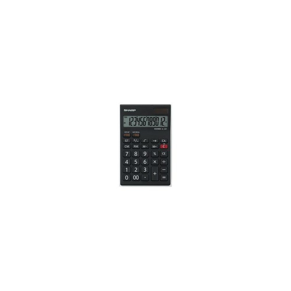 SHARP Calculatrice de bureau EL-125 TWH, solaire/pile