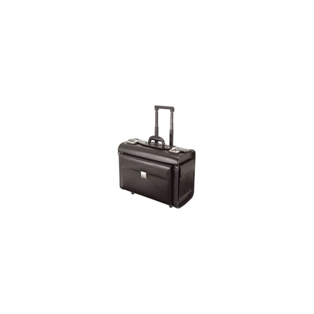 Alassio Valise pour pilotes SILVANA, simili cuir, noir