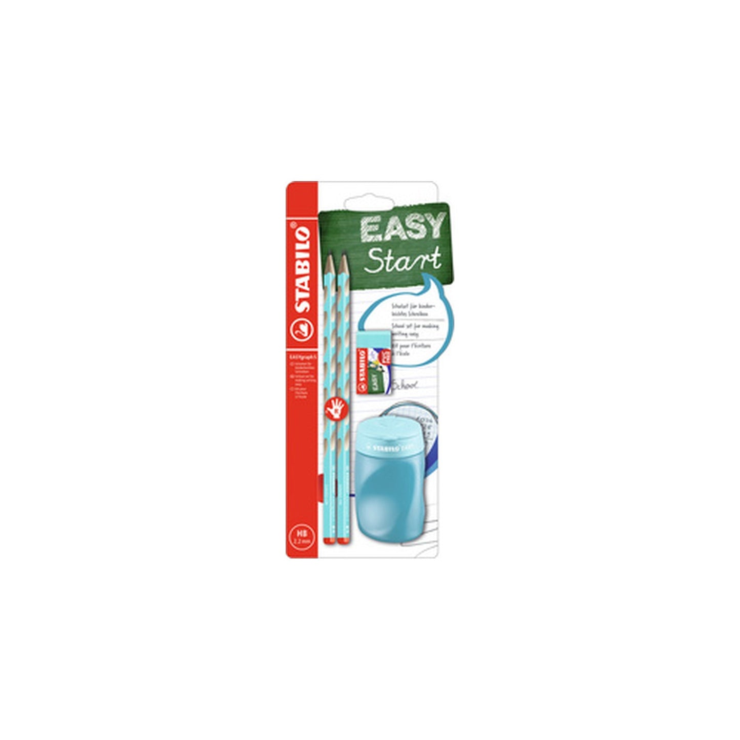 STABILO Kit d'écriture école EASYgraph "S", droitier, bleu