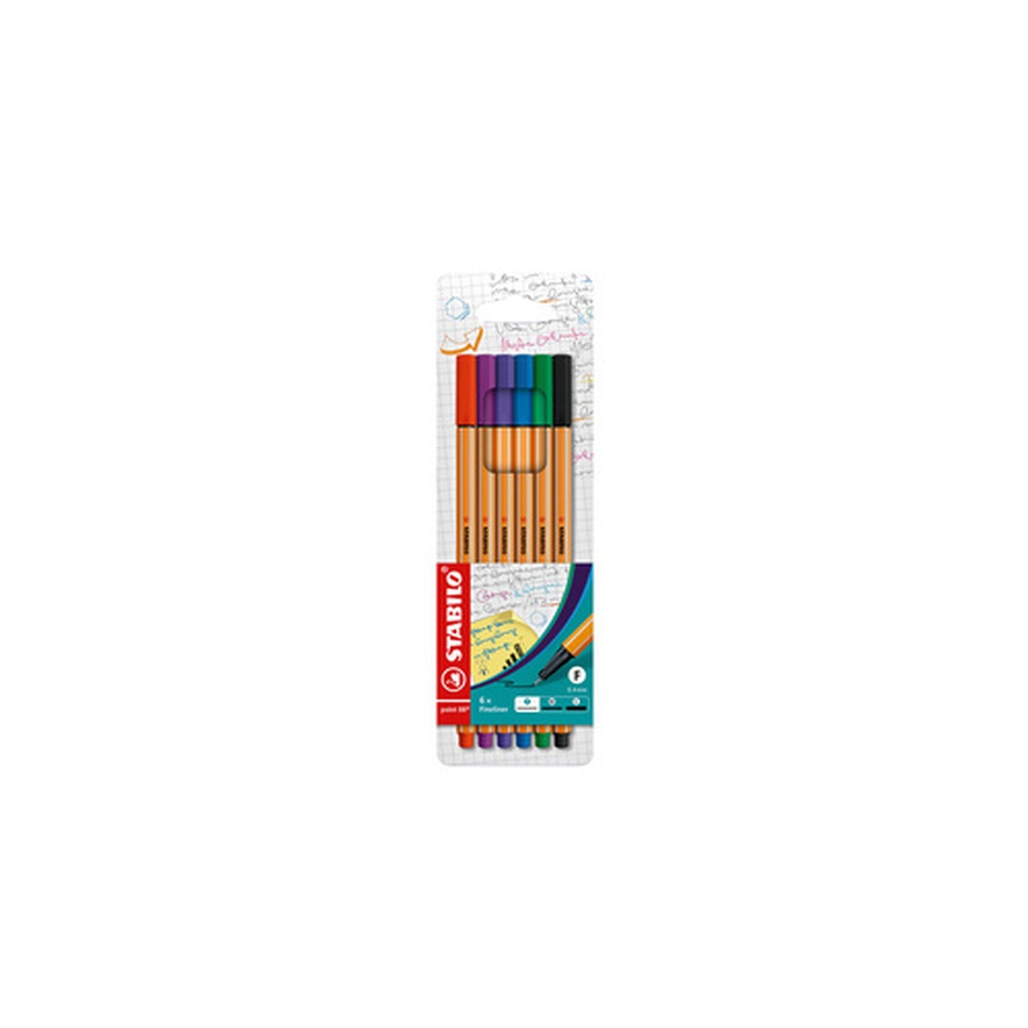 STABILO Feutre à pointe fine point 88, étui carton de 10