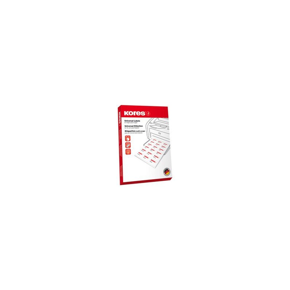 Kores Etiquette universelle, 210 x 297 mm, sans bord, jaune
