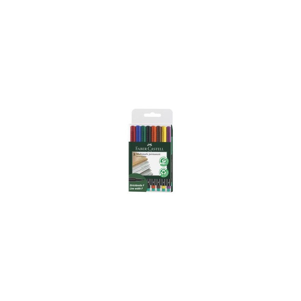 FABER-CASTELL Marqueur permanent MULTIMARK F, étui de 8