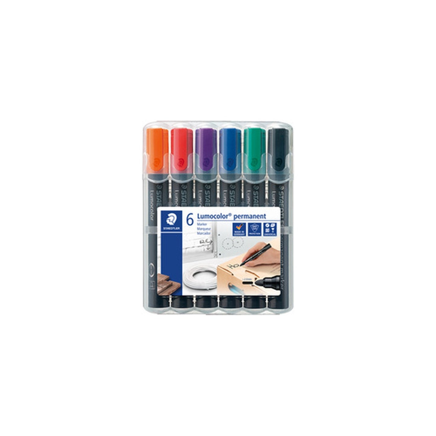 STAEDTLER Marqueur permanent 352 Lumocolor, étui de 6