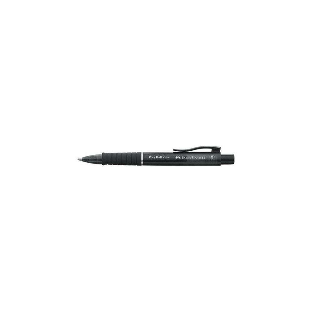FABER-CASTELL Stylo à bille rétractable POLY BALL VIEW, noir