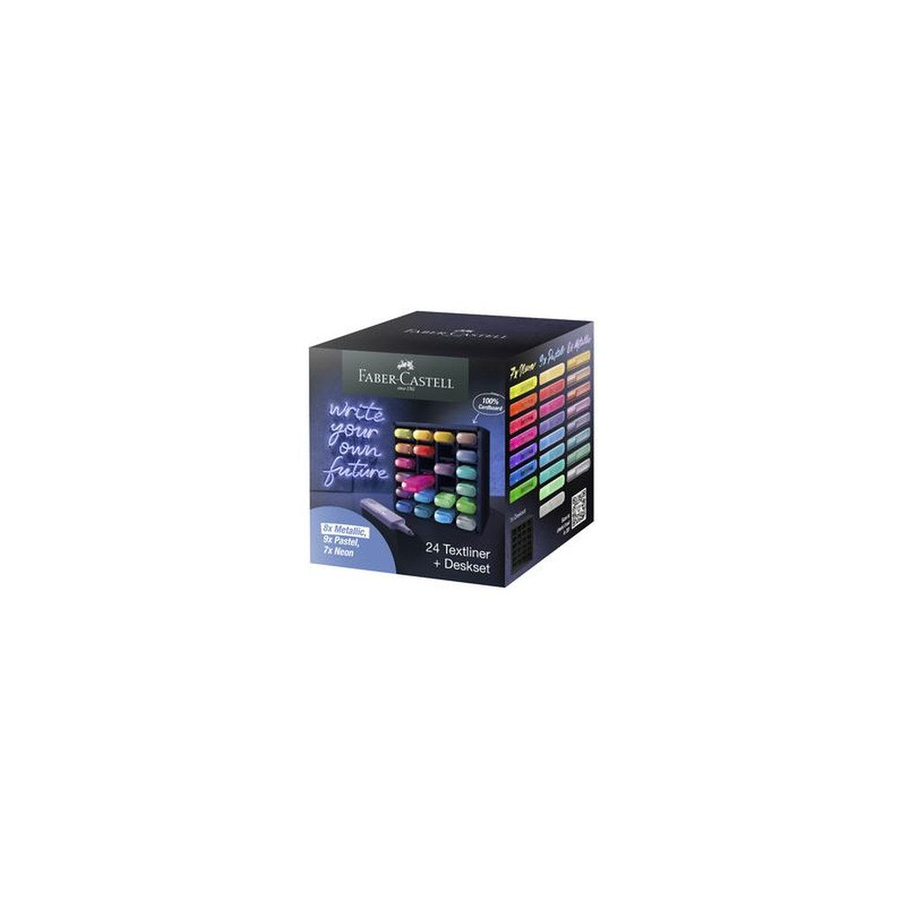 FABER-CASTELL Surligneur TEXTLINER 1546, en set de bureau