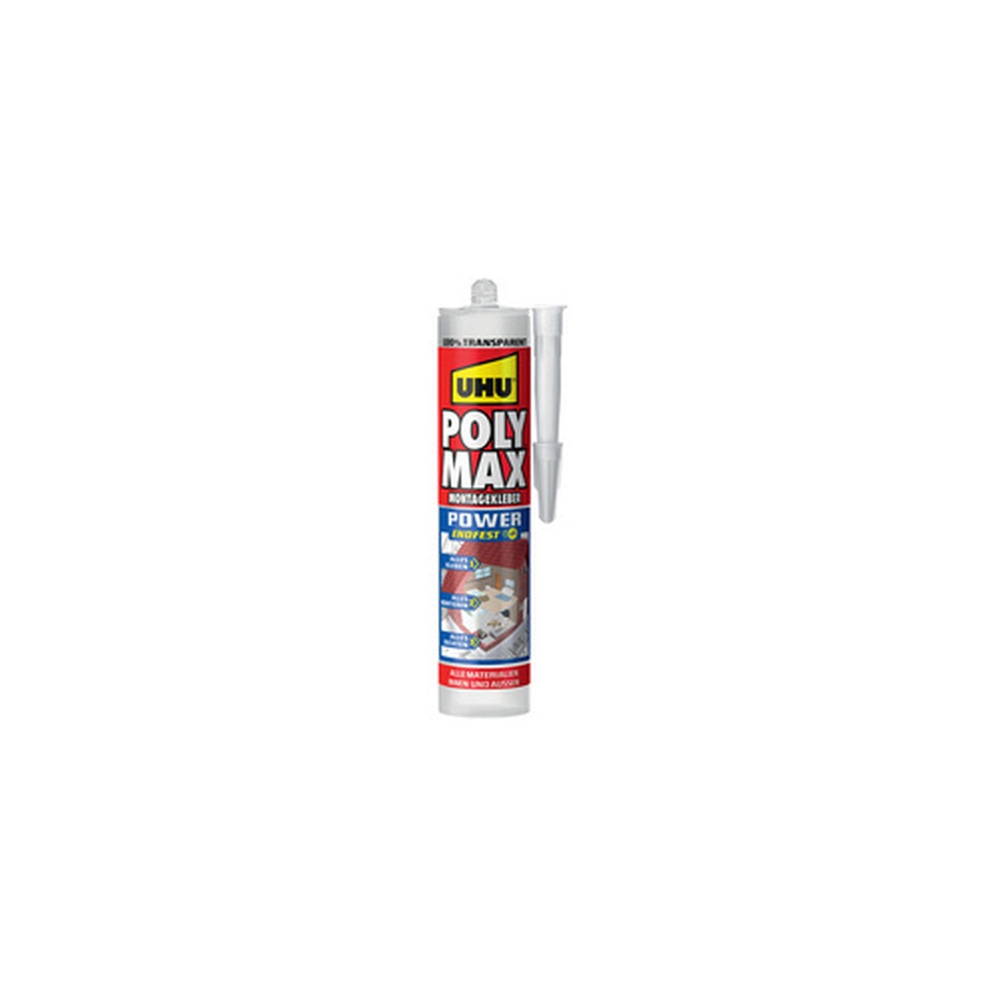 UHU Colle d'étanchéité POLYMAX POWER, transparent, 300 g