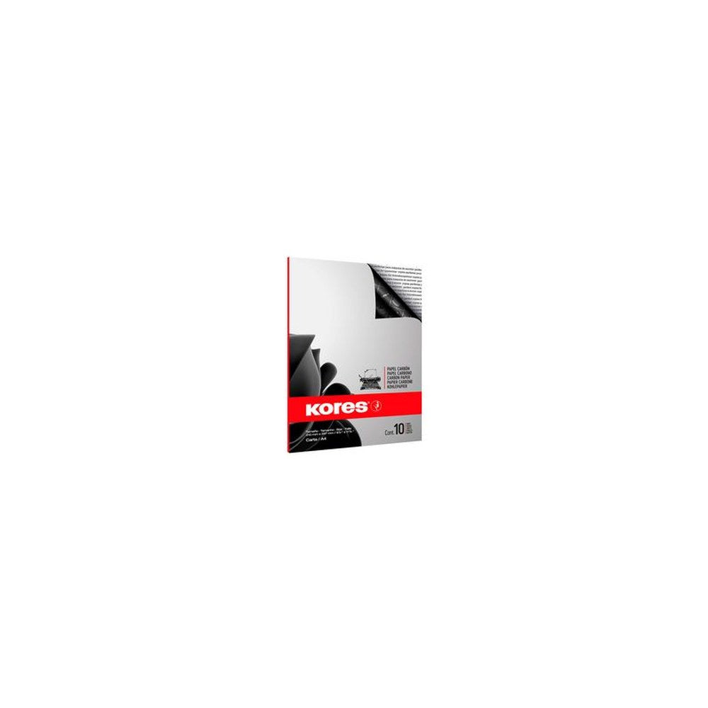 Kores papier carbone, format A4, 10 feuilles, noir