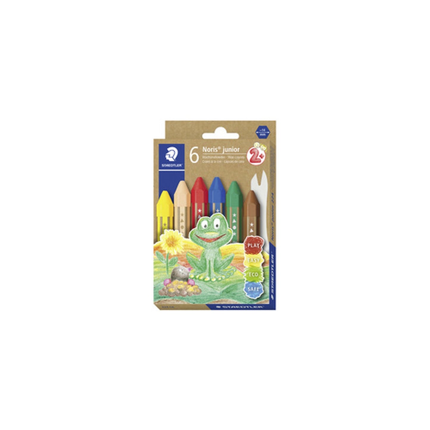 STAEDTLER Craie à la cire Noris junior, étui carton de 6