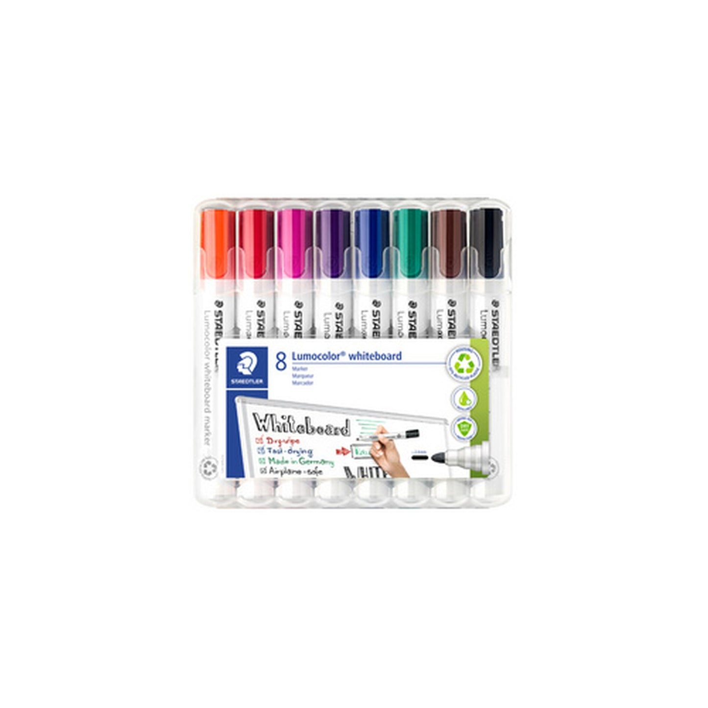 STAEDTLER Marqueur tableau blanc 351 Lumocolor, étui de 4