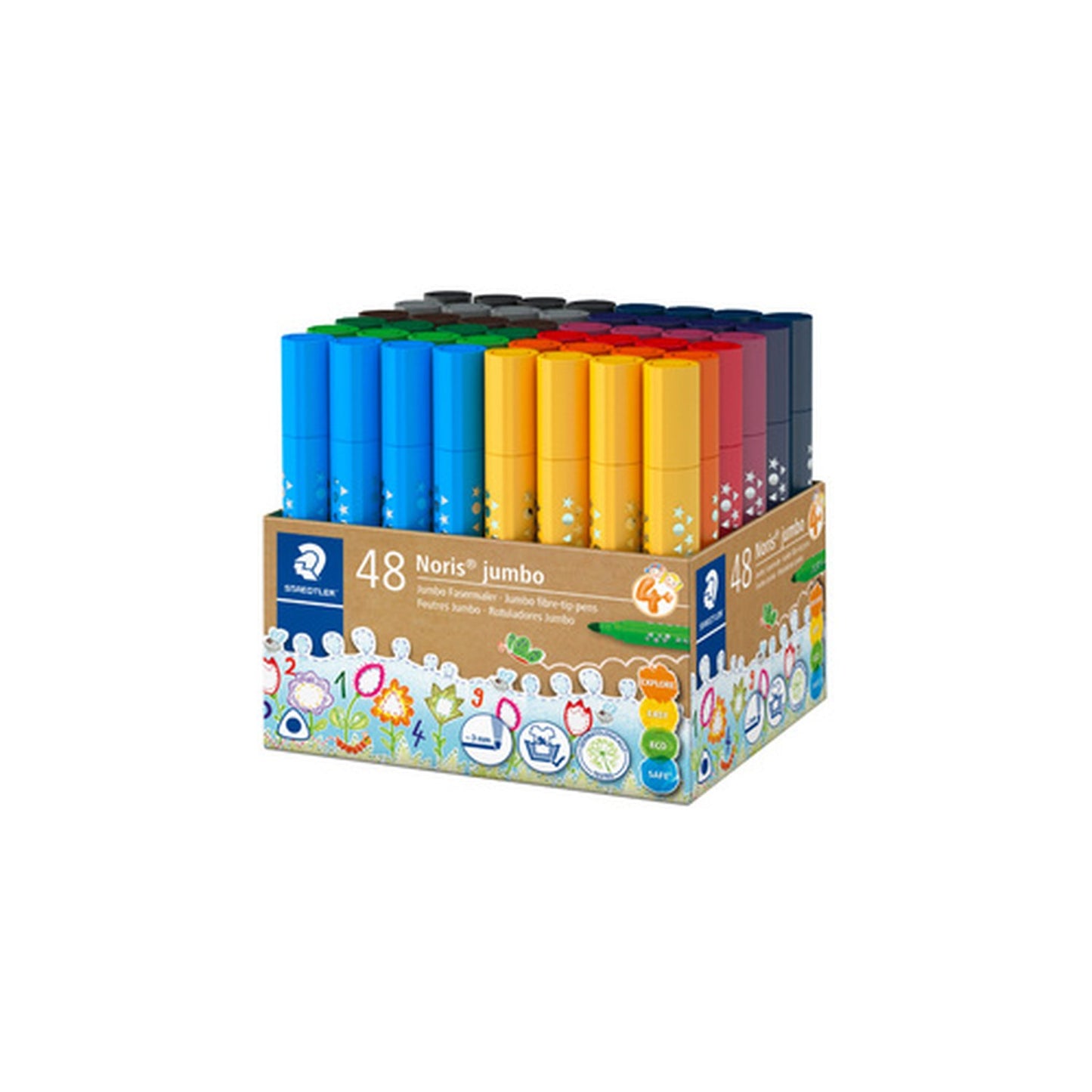 STAEDTLER Feutre Noris jumbo, pot de 48