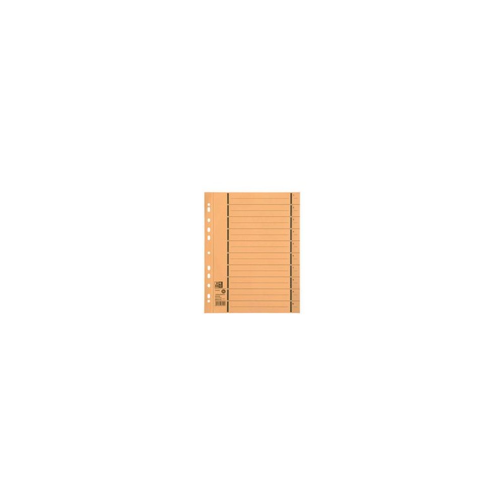 Oxford Intercalaire avec perforation, A4 extra large, jaune