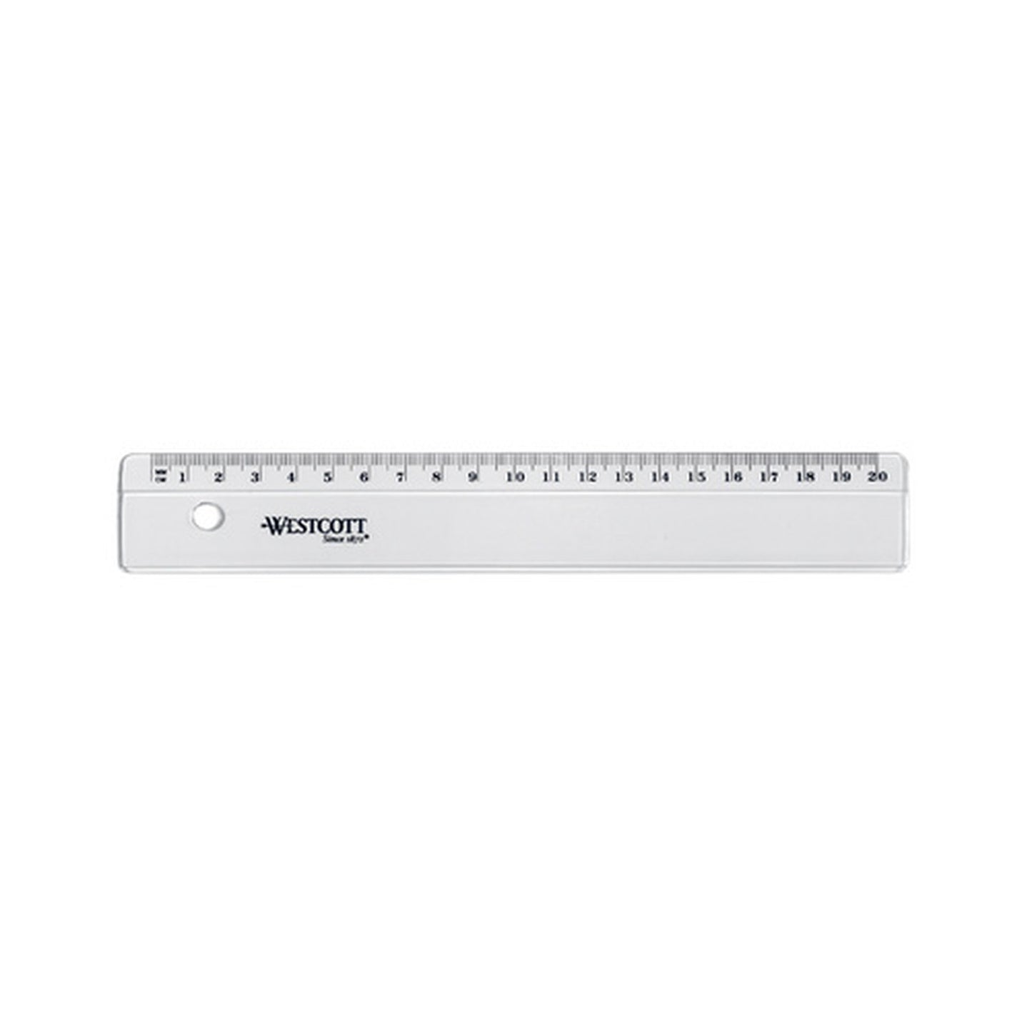 WESTCOTT Règle plate, en plastique, longueur: 150 mm