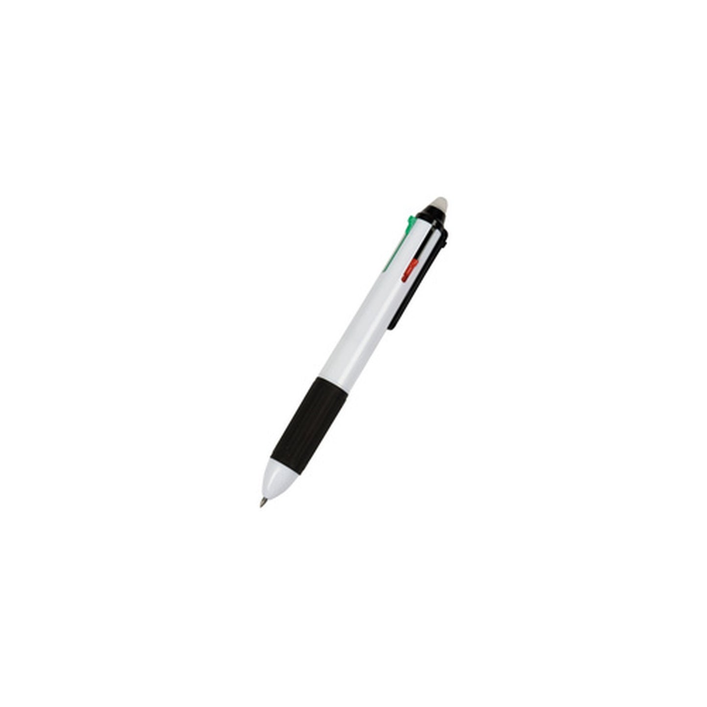 WEDO Stylo à bille à quatre couleurs, effaçable, blanc