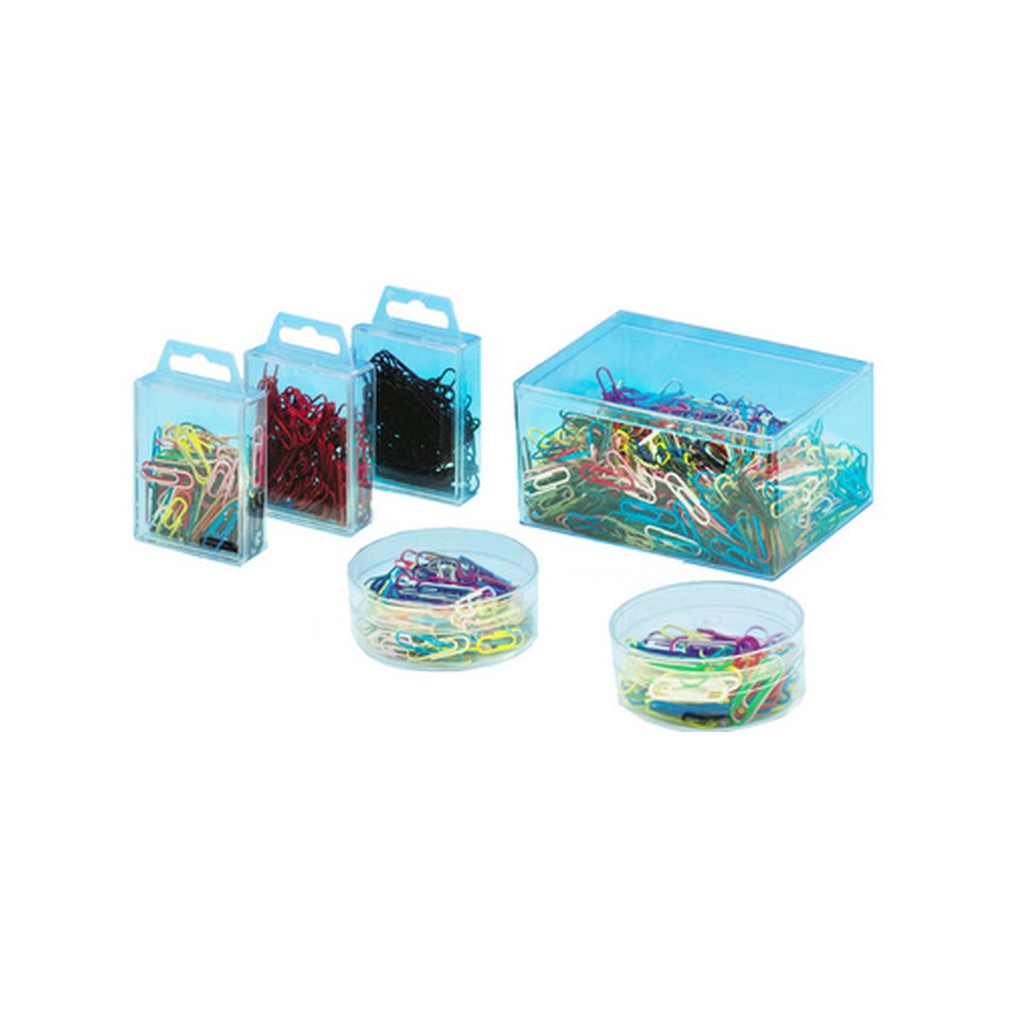 WEDO Trombones recouvertes de plastique, 27 mm, assorti