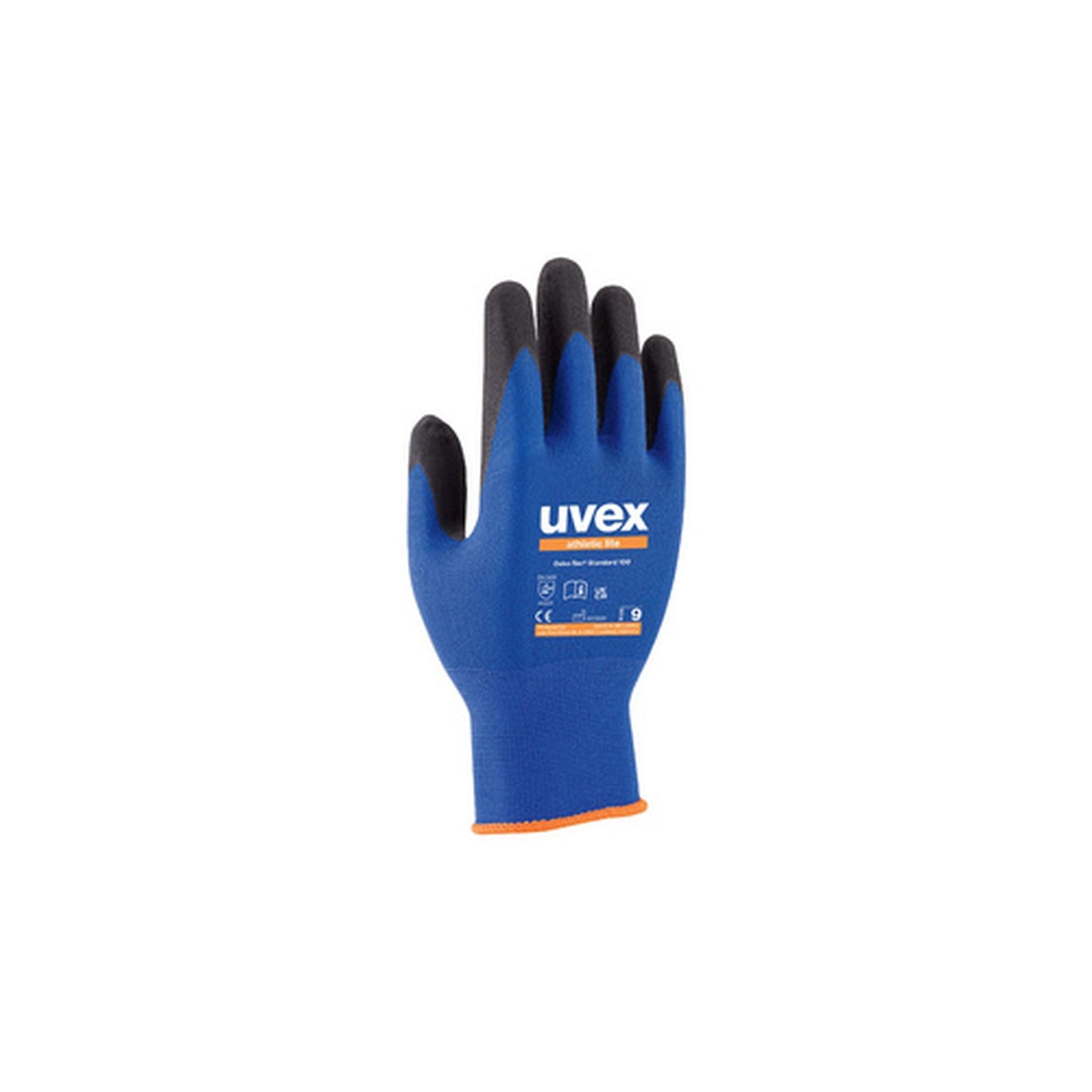 uvex Gants de travail athletic lite, bleu/anthracite, T. 9 x10