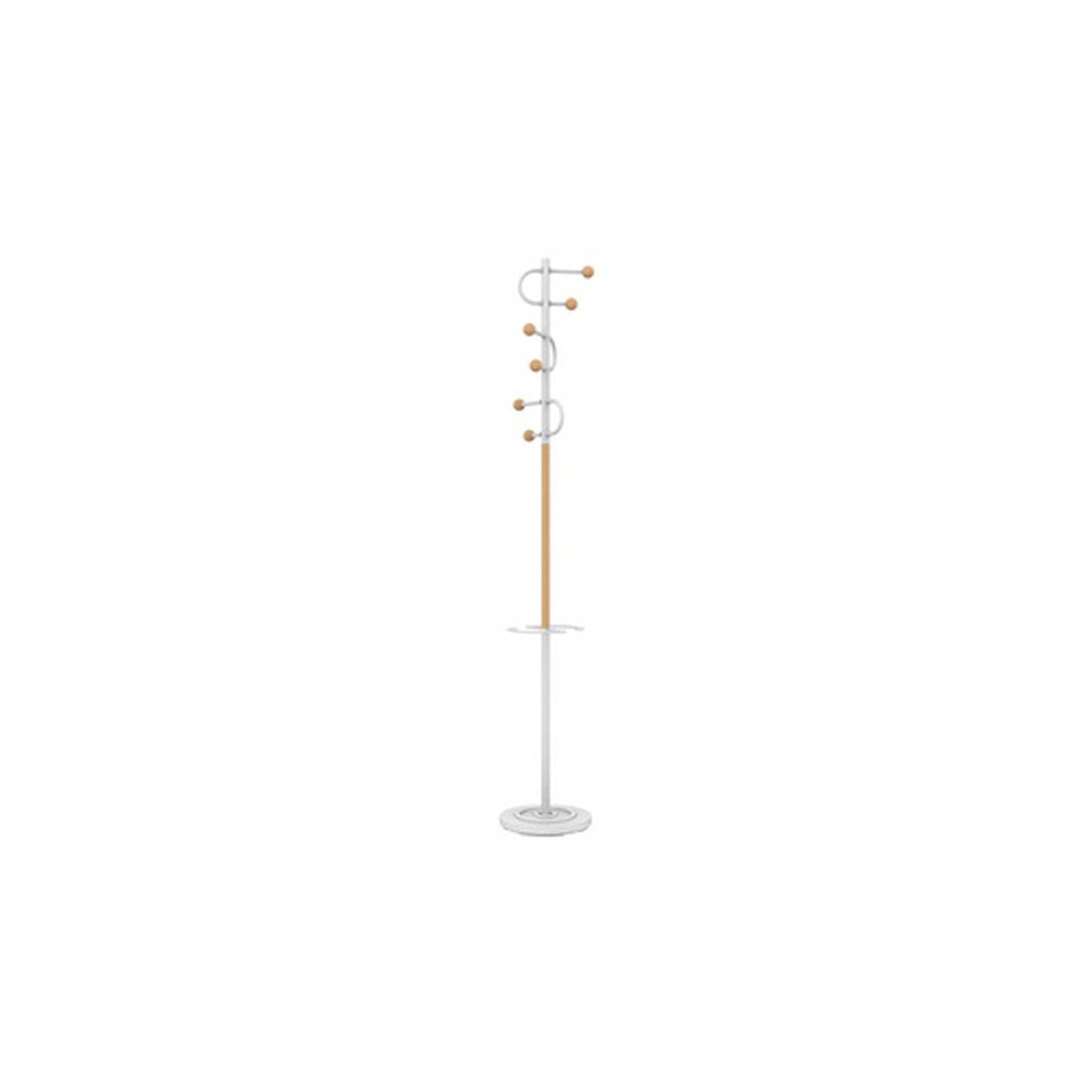 UNiLUX Portemanteau STUDIO, hauteur: 1.750 mm, blanc/hêtre