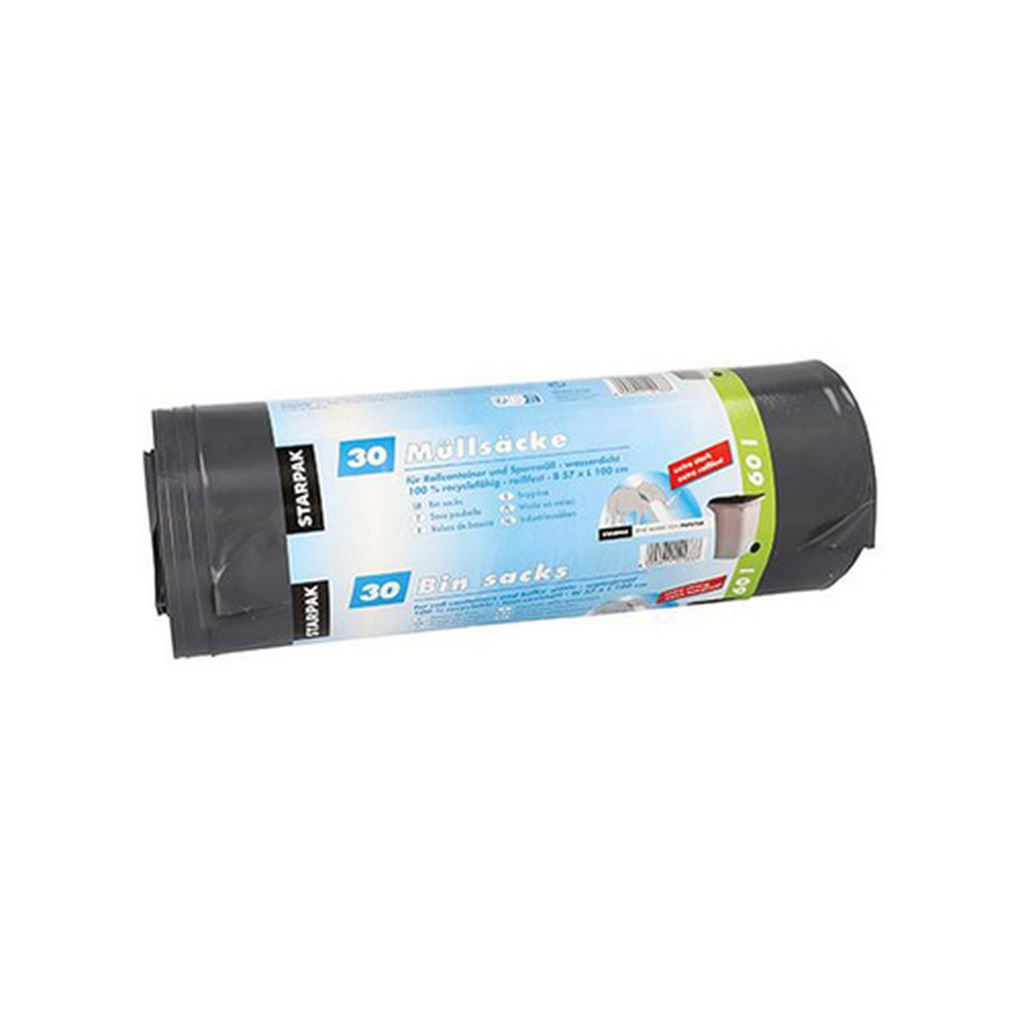 STARPAK Sac poubelle LDPE, 150 litres, noir