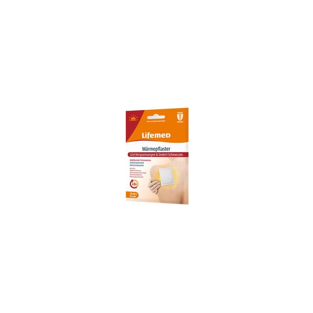 Lifemed Patch chauffant, 95 x 130 mm, blanc