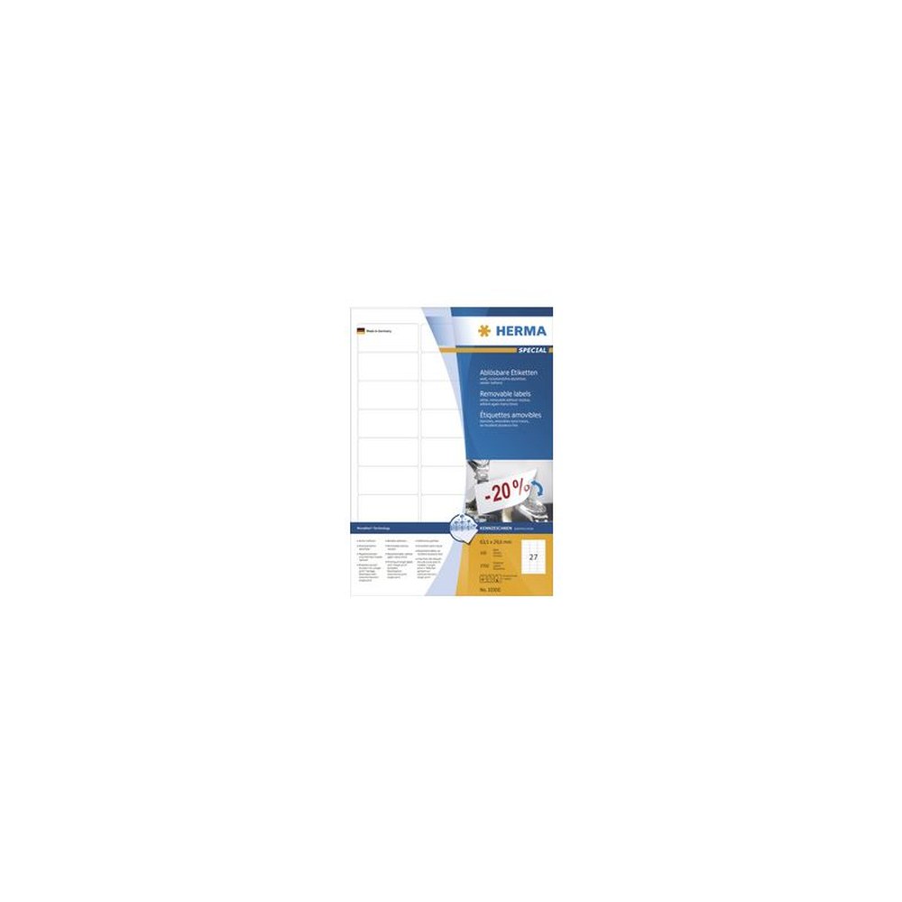 HERMA Etiquette universelle SPECIAL, 199,6 x 143,5 mm, blanc