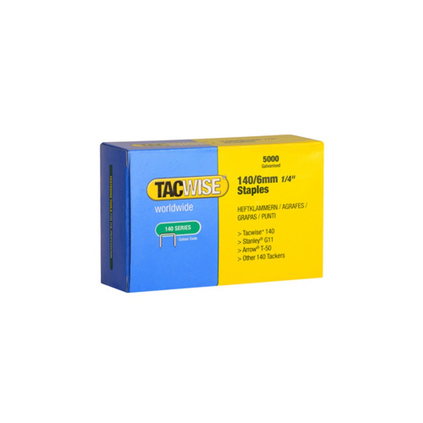 TACWISE Agrafes 140/12 mm, 2.000 pièces, galvanisé