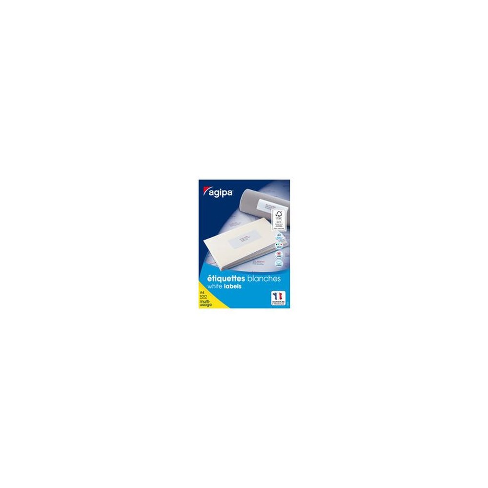 agipa Etiquette universelle, 105 x 49,39 mm, Pose Express