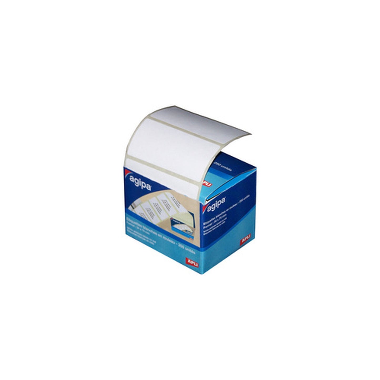 agipa Etiquettes d'expédition, 75 x 34 mm, en rouleau, blanc