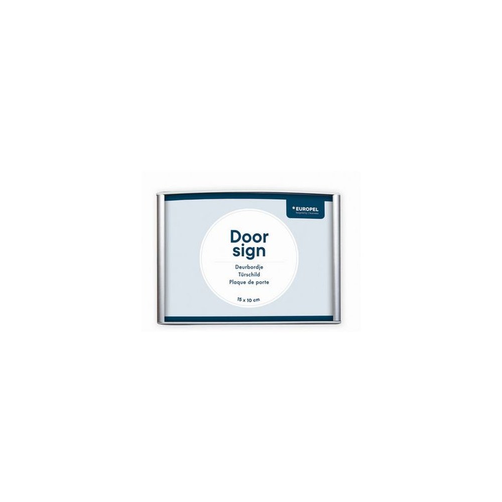 EUROPEL Plaque de porte, 150 x 120 mm, argent