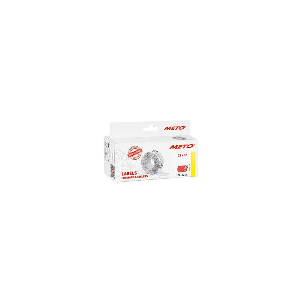 METO Étiquette pour étiqueteuse de prix, 26 x 16 mm, rouge