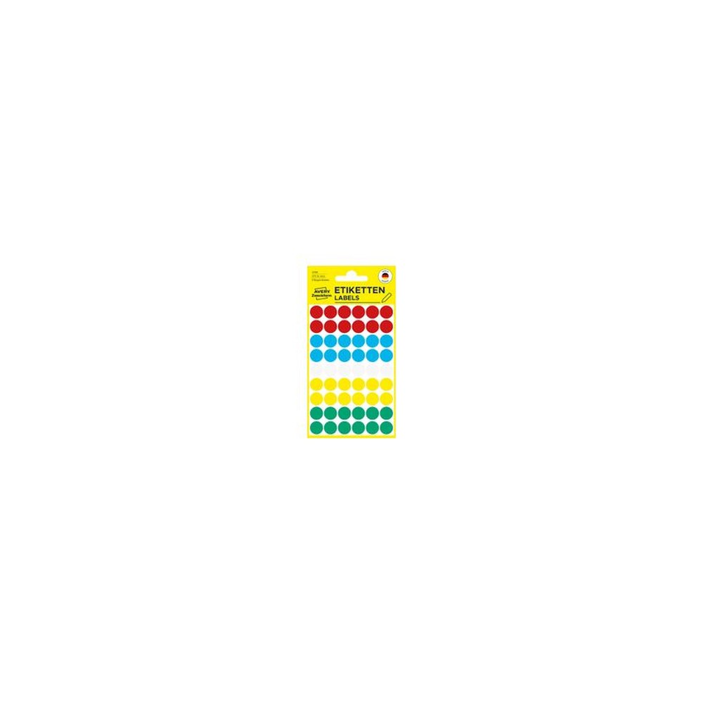AVERY Zweckform Pastille de couleur, diamètre 12 mm