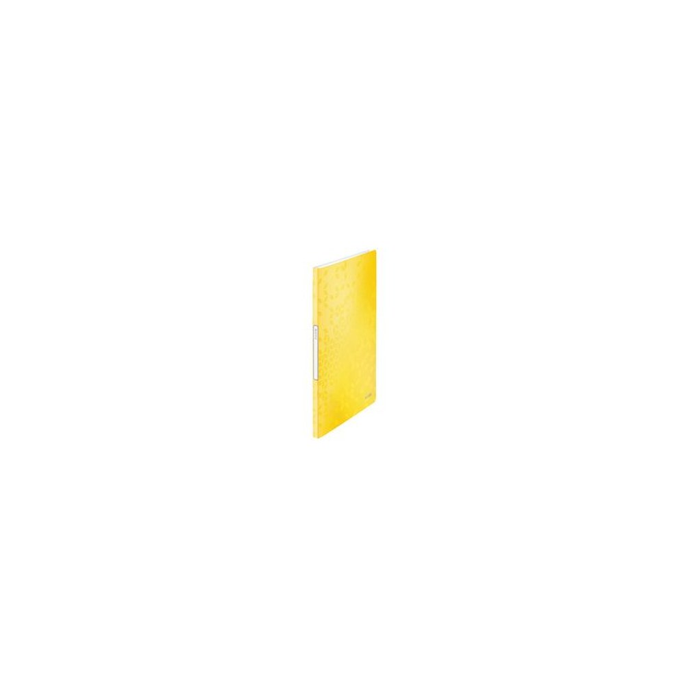 LEITZ Protège-documents WOW, A4, PP, 40 pochettes, jaune