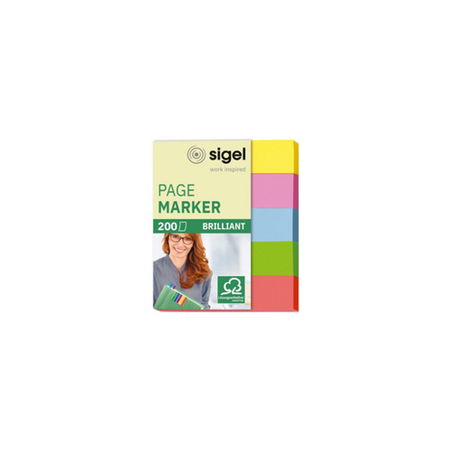 sigel Marque-page repositionnable Mini brillant, 50 x 12 mm