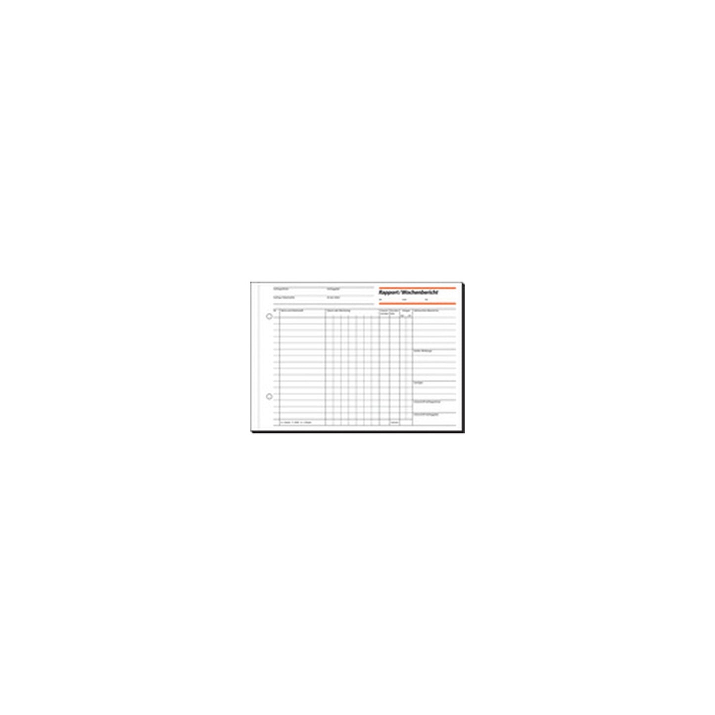 sigel Formularbuch "Rapport/Wochenbericht", A5 quer, SD