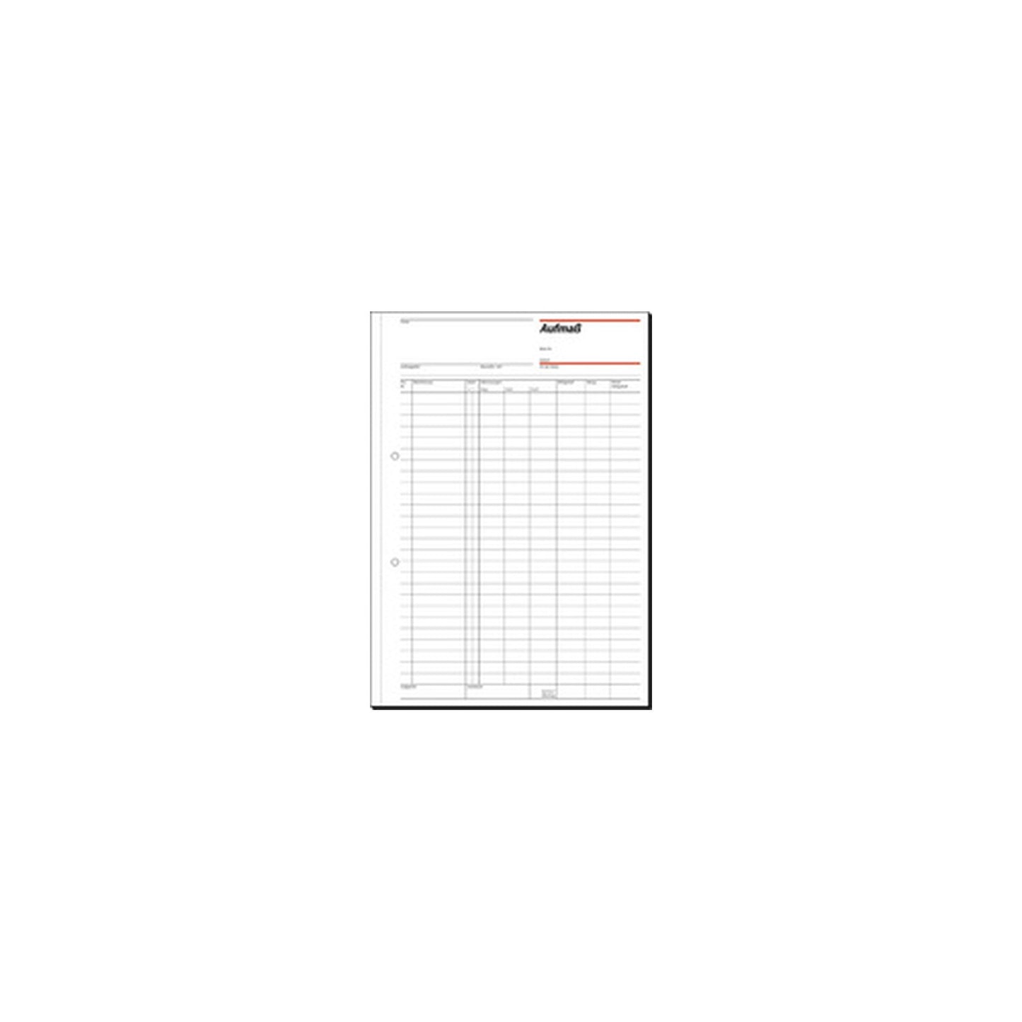 sigel Formularbuch "Aufmaßbuch", DIN A4, 50 Blatt x5