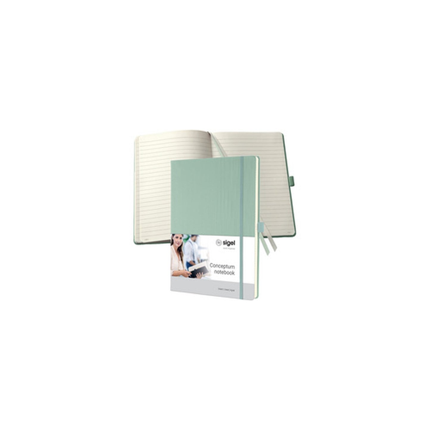 sigel Carnet de notes Conceptum, A4, quadrillé, menthe