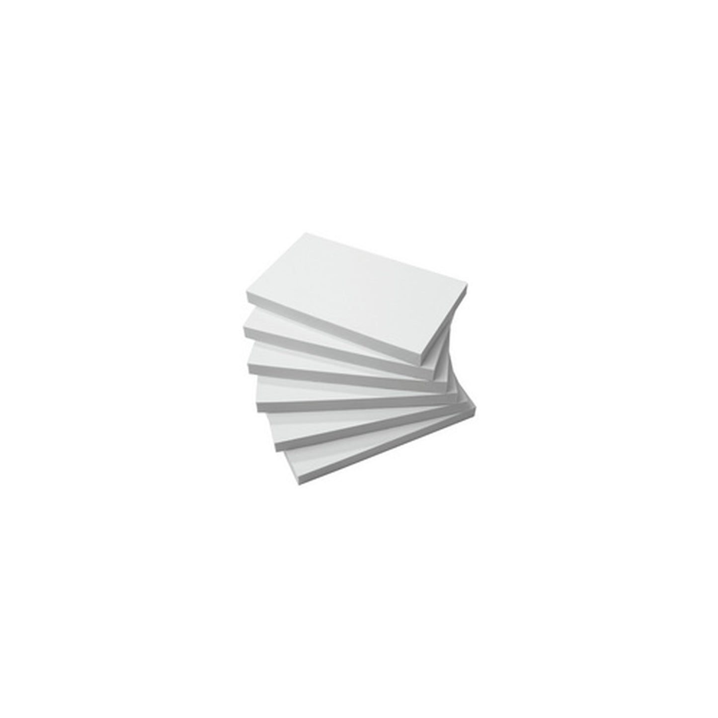 sigel Bloc-notes adhésif, 125 x 75 mm, uni, blanc