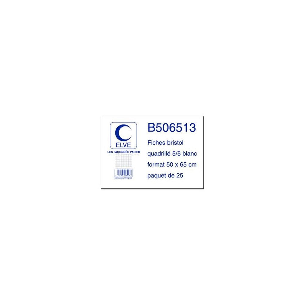 ELVE Fiches bristol, uni, 500 x 650 mm, 25 fiches