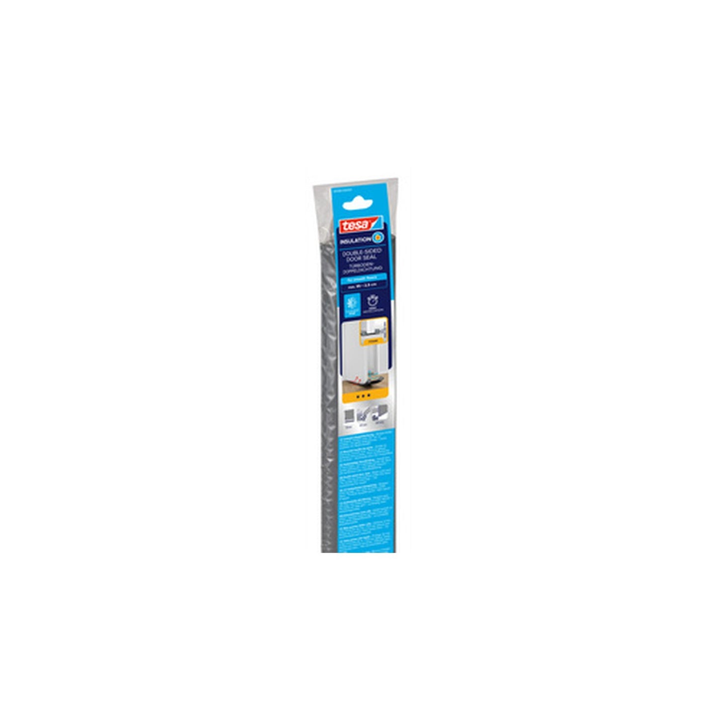 tesa INSULATION Isolation bas de porte double joints, gris